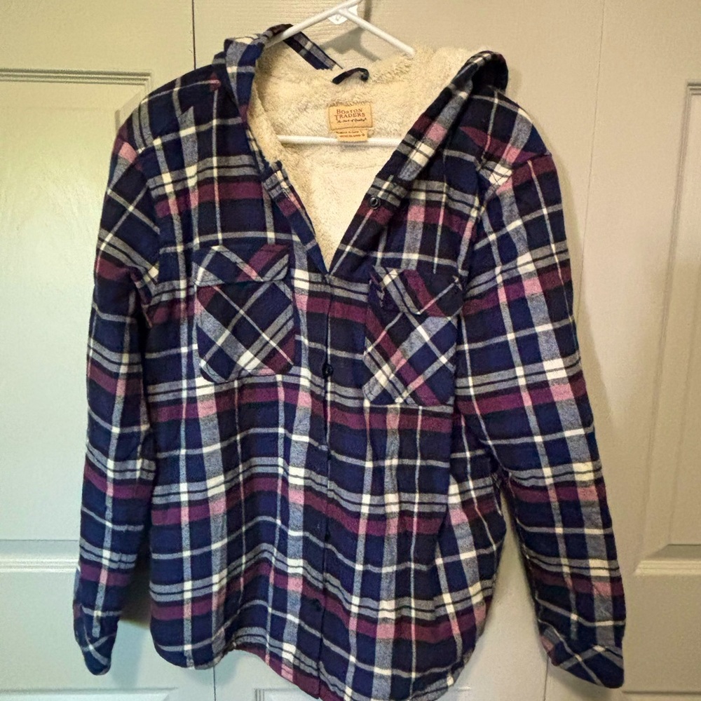 Boston Traders size L fleece lined hooded jacket